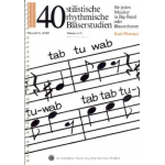 40 stilistische, rhythmische Bläserstudien - Stimme in Es (Es-Alt-Sax.,Es-Bar.-Sax.,Es-Klar.) -Karl Pfortner