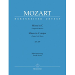 Missa C-Dur KV259 : für Soli, Chor -Wolfgang Amadeus Mozart