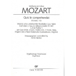Quis te comprehendat KVAnh110 (Klavierauszug) -Wolfgang Amadeus Mozart