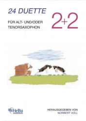 2+2 (24 Duette für Alt- und/oder Tenorsaxophon) -Norbert Voll