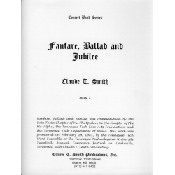 Fanfare, Ballad and Jubilee -Claude T. Smith