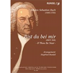 Bist du bei mir (BWV 508) -Johann Sebastian Bach / Arr.Siegfried Rundel