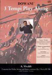 Konzert für Violine, Streicher und B.c. op. 3 Nr. 6, RV 356 in a-moll (Solostimme + 1 CD) -Antonio Vivaldi