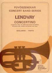 Concertino for Piano Solo, Winds, Percussion & Harp - Set Parts - -Kamillo Lendvay