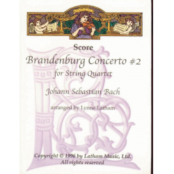 Brandenburg 2 - Score -Johann Sebastian Bach / Arr.William P. Latham