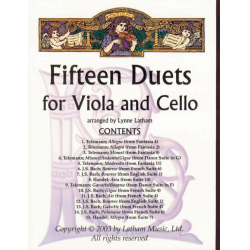 15 Duos Viola/Cello -William P. Latham