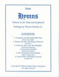 Hymns Vol 2 - Viola -TARANTO