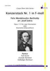 Konzertstück Nr. 1 f-moll  op. 113 (für 2 Klarinetten und Blasorchester) -Felix Mendelssohn-Bartholdy / Arr.Josef Jiskra