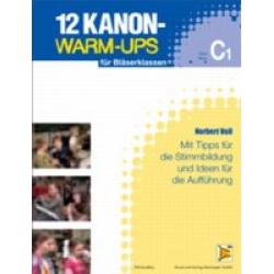 12 Kanon-Warm-Ups C1 Stimme (Flöte, Oboe) -Norbert Voll
