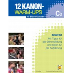 12 Kanon-Warm-Ups C3 Stimme (Tuba C) -Norbert Voll