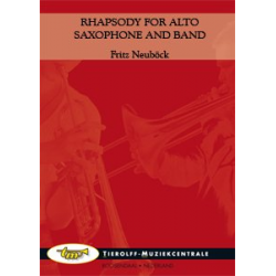 Rhapsody for Alto Saxophone and Band -Fritz Neuböck