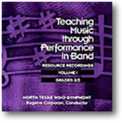 CD "3 CD Set: Teaching Music Through Performance in Band, Vol. 01" - Grade 2-3 -North Texas Wind Symphony / Arr.Eugene Migliaro Corporon