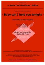 Baby Can I Hold You Tonight -Tracy Chapman / Arr.Stewart Burgess