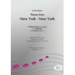 Frank Sinatra: New York, New York (opt. Gesang) -John Kander / Arr.Peter Riese
