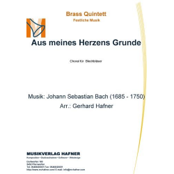 Aus meines Herzens Grunde -Johann Sebastian Bach / Arr.Gerhard Hafner