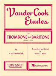 Vandercook Etudes for Trombone or Baritone (Bass Clef) -Hale Ascher VanderCook / Arr.Walter C. Welke