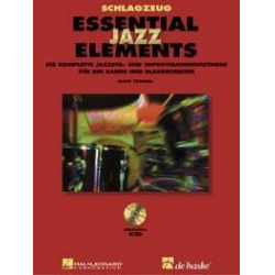 Essential Jazz Elements (D) - Schlagzeug - Buch + 2 Playalong-CD's -Mike Steinel