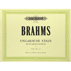 Ungarische Tänze 1 - Klavier 4händig -Johannes Brahms