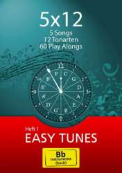 5x12 - Easy Tunes (Heft 1) - B-Instrumente (hoch): Tenorsaxofon, Klarinette -Stewart Burgess