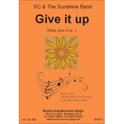 Give it up (KC & the Sunshine Band) -Warren Casey / Arr.Erwin Jahreis