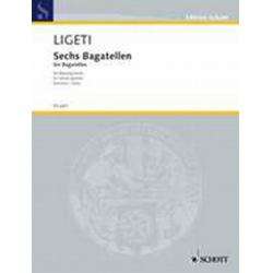 Sechs Bagatellen aus Musica ricercata 1953 für Bläserquintett - Stimmensatz -György Ligeti