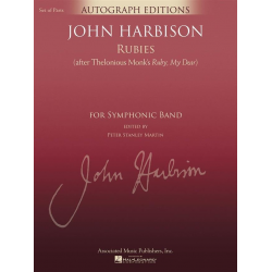 Rubies (After Thelonious Monk's Ruby, My Dear) -John Harbison / Arr.Martin Peter