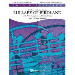 Lullaby of Birdland - for Eb Alto Saxophone and Concert Band (A Tribute to George Shearing) -George Shearing / Arr.Gilbert Tinner