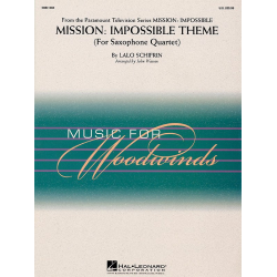 Mission Impossible Theme (Sax Quartet) -Lalo Schifrin / Arr.John Wasson
