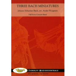Three Bach Miniatures (Solo & Concert Band) -Johann Sebastian Bach / Arr.André Waignein