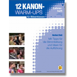 12 Kanon-Warm-Ups C2 Stimme (Fagott, Posaune, Bariton) -Norbert Voll