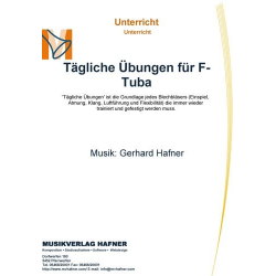 Tägliche Übungen für F-Tuba -Gerhard Hafner / Arr.Gerhard Hafner