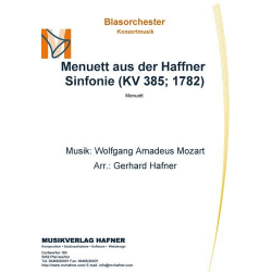 Menuett aus der Haffner Sinfonie (KV 385; 1782) -Wolfgang Amadeus Mozart / Arr.Gerhard Hafner