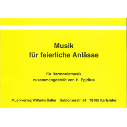 Musik für feierliche Anlässe - 02 Oboe 1 -Diverse / Arr.Heinz Egidius