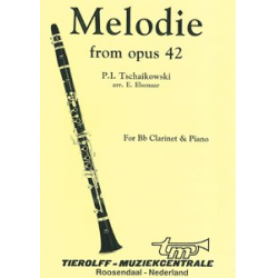Melodie (from Opus 42) -Piotr Ilich Tchaikowsky (Pyotr Peter Ilyich Iljitsch Tschaikovsky) / Arr.Evert Elsenaar