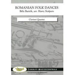 Romanian Folk Dances, Clarinet Quartet -Bela Bartok / Arr.Harry Stalpers