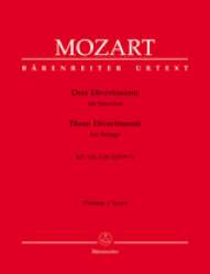 3 Divertimenti : für Streicher -Wolfgang Amadeus Mozart