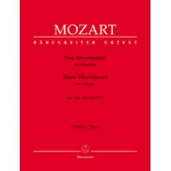 3 Divertimenti : für Streicher -Wolfgang Amadeus Mozart