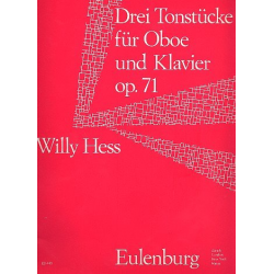 Drei Tonstücke für Oboe und Klavier op. 71 -Willy Hess