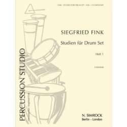 Studien für Drum Set  Heft 1 (Unterstufe) -Siegfried Fink