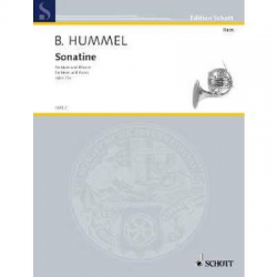 SONATINE OP 75A - Horn -Bertold Hummel