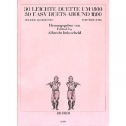 30 leichte Duette um 1800 für zwei Querflöten -Diverse / Arr.Albrecht Imbescheid