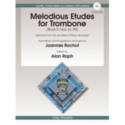 Melodious Etudes for Trombone Book 2 -Marco Bordogni / Arr.Joannes Rochut