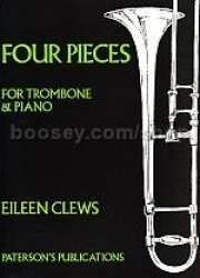4 Pieces pour trombone et piano -Eileen Clews