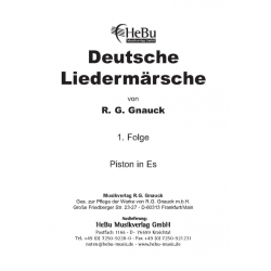 Deutsche Liedermärsche - 1. Folge - 11 Eb-Piston -R. G. Gnauck