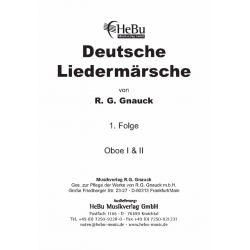 Deutsche Liedermärsche - 1. Folge - 03 Oboe -R. G. Gnauck