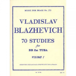 70 Studies for Bb Tuba Vol. 1 -Vladislav Blazhevich