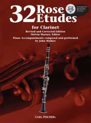 32 Rose Etudes for Clarinet - Revised and Corrected Edition -Cyrille Rose