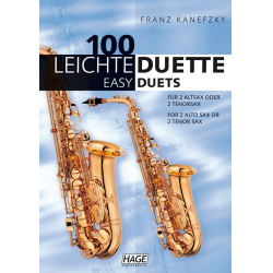 100 Leichte Duette für 2 Saxophone -Franz Kanefzky
