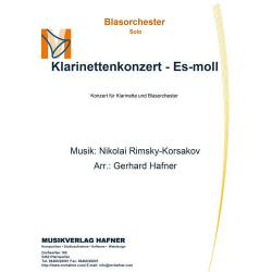 Klarinettenkonzert - Es-moll -Nicolaj / Nicolai / Nikolay Rimskij-Korsakov / Arr.Gerhard Hafner
