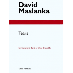 Tears - Full Score / Partitur -David Maslanka
